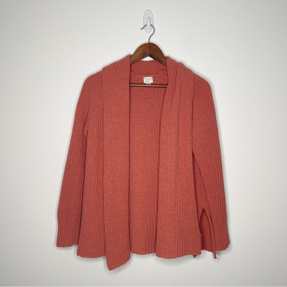 a new day Sweaters - A New Day Target Rust Chenille Knit Chunky Collared Shawl Open Cardigan